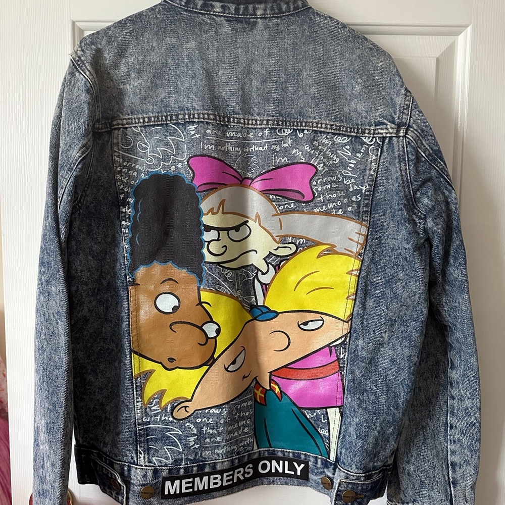 Members Only Hey Arnold Nickelodeon Jean Jacket